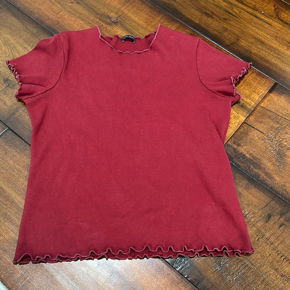 Brandy Melville Ruffle T-shirt